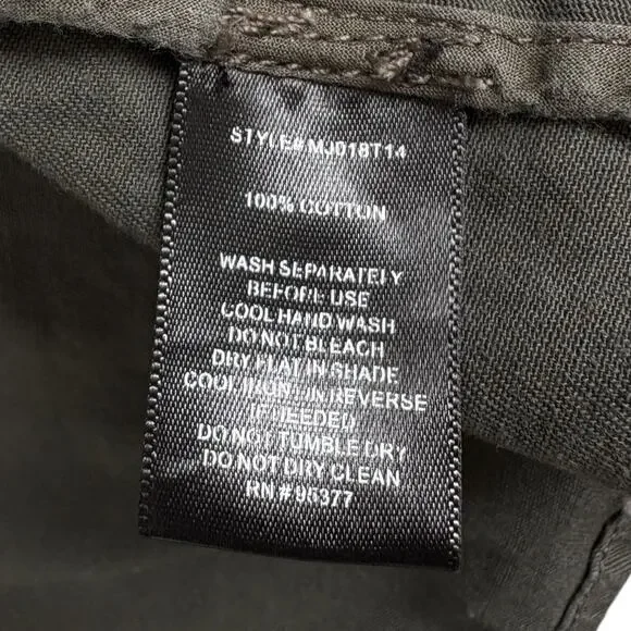 Sanctuary Denim Military Jacket Womens XS Embroidery Edgy Outdoor Utility Army - Picture 8 of 8